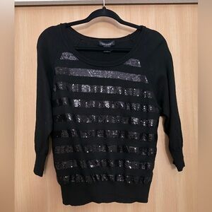 Banana Republic Black Merino Wool Sweater